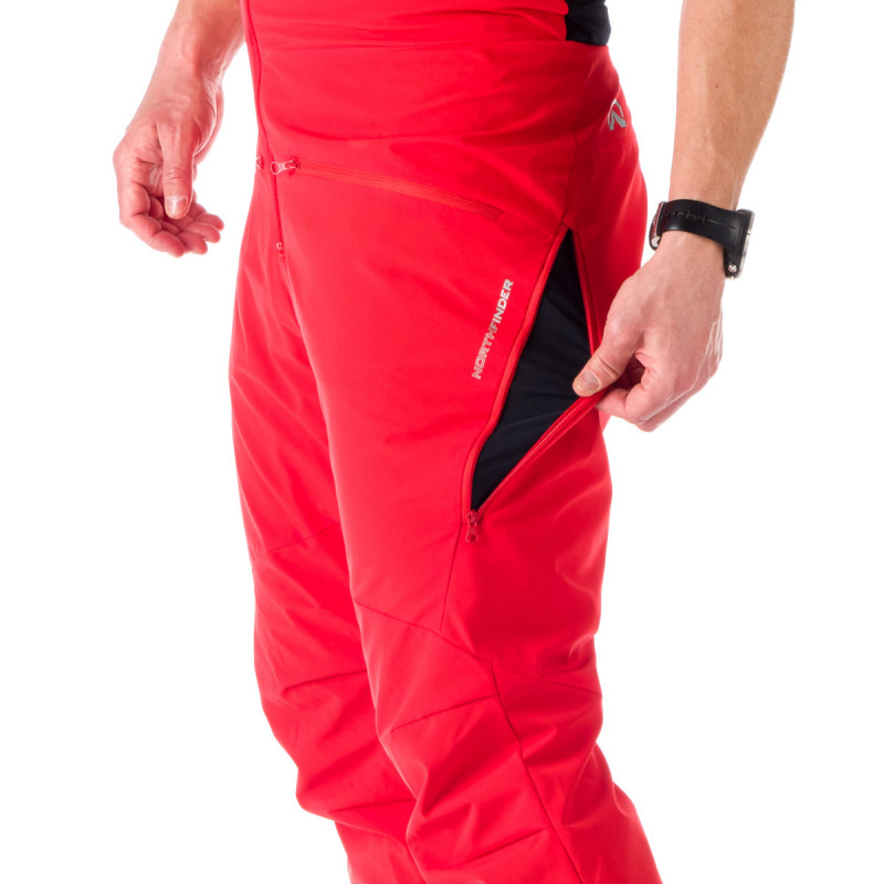 Lyžařské kalhoty softshell Northfinder Harvey red